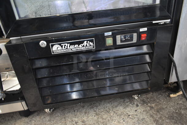 Blue Air BKGM14 Metal Commercial Single Door Reach In Cooler Merchandiser w/ Poly Coated Racks. 115 Volts, 1 Phase. Tested and Powers On But Does Not Get Cold - Image 5 of 8