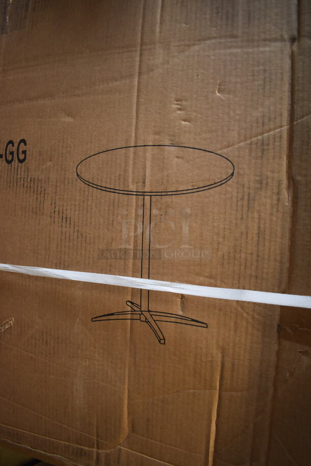 BRAND NEW SCRATCH AND DENT! Flash Furniture XA-30-COTA-GG 30" Round Table - Image 5 of 5