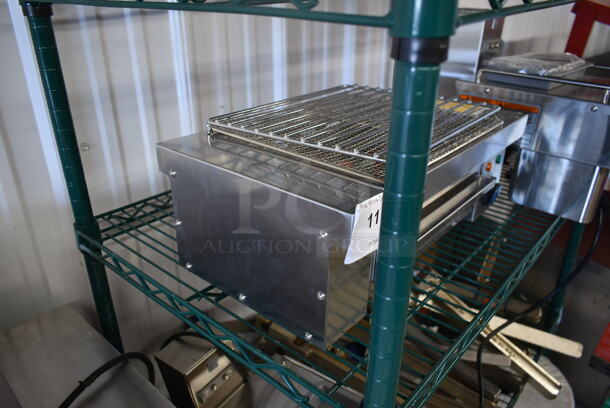 BRAND NEW SCRATCH AND DENT! 2023 Hoocoo IBG-18 Stainless Steel Commercial Countertop Electric Powered Barbecue BBQ Grill. 110 Volts, 1 Phase. Tested and Working! - Image 2 of 6