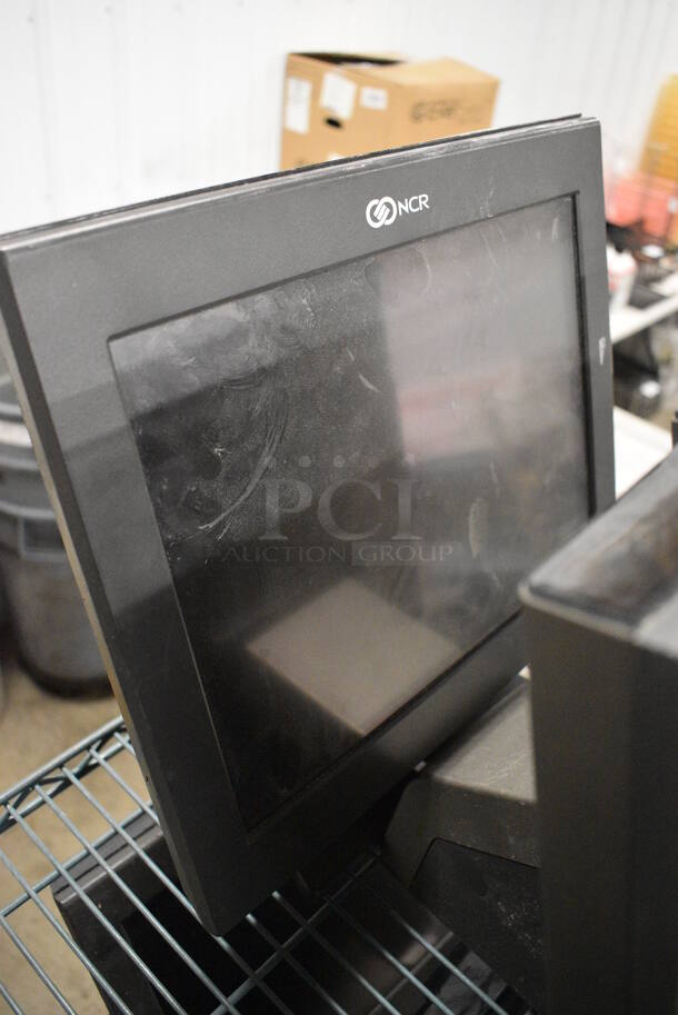 3 NCR 15" POS Monitors w/ Credit Card Strip Reader. 3 Times Your Bid! - Image 4 of 5