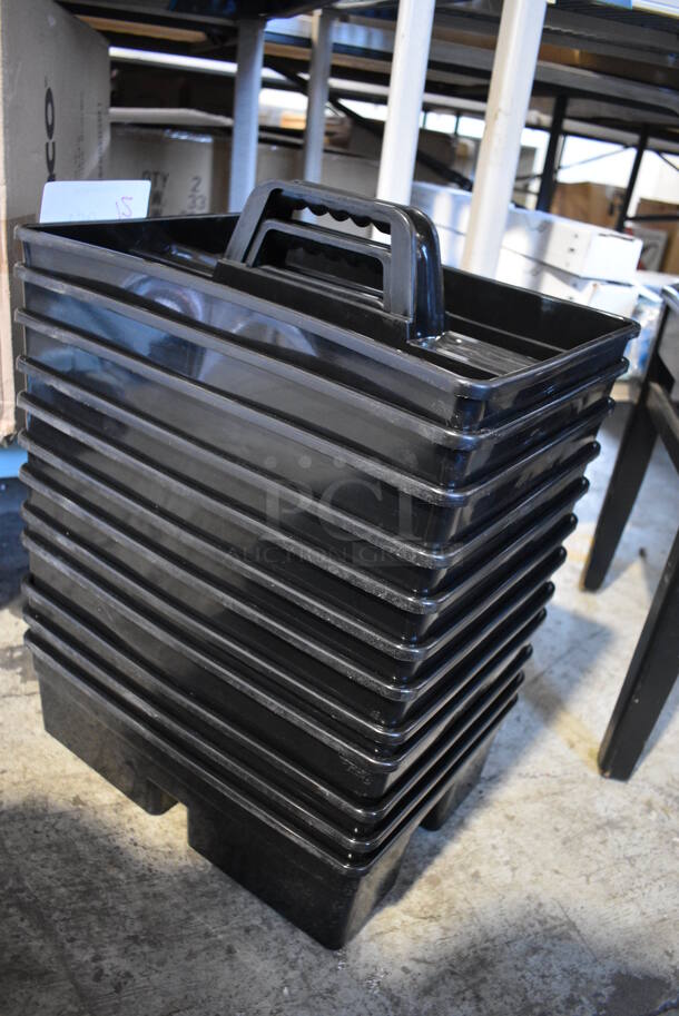 12 BRAND NEW! Winco Black Poly Caddies. 15x10.5x7. 12 Times Your Bid! - Image 2 of 3