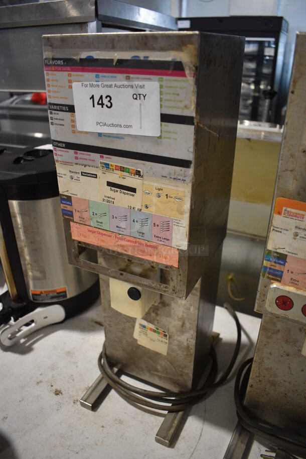 Sure Shot Model AC 6E Stainless Steel Commercial Countertop Sugar Dispenser. 120 Volts, 1 Phase. 7x12x23 - Image 2 of 5