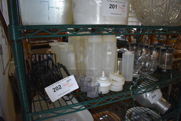 ALL ONE MONEY! Tier Lot of Various Items Including Condiment Bottles and French Presses