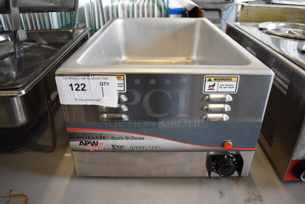 Adcraft CW-2Ai Stainless Steel Commercial Countertop Food Warmer. 120 Volts, 1 Phase. 14.5x23x10. Tested and Working!