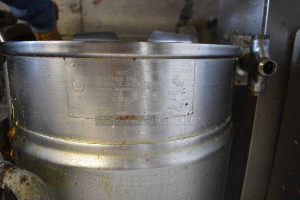 Groen Stainless Steel Commercial Floor Style Tilting Steam Kettle. 208 Volts, 1 Phase. 28x30x46 - Image 7 of 8