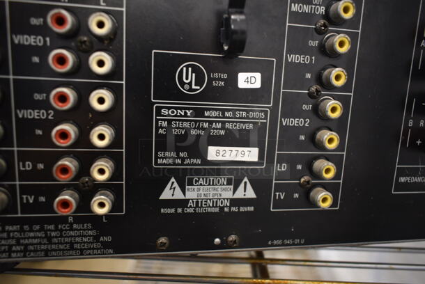 Sony STR-D1015 FM Stero / FM - AM Receiver. - Image 5 of 5