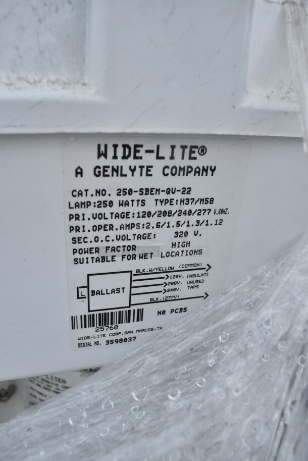 PALLET LOT of 4 Genlyte Metal Wide-Lite Lights. 4 Times Your Bid! - Image 6 of 7