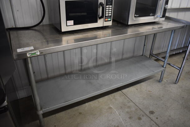 Stainless Steel Table w/ Metal Under Shelf. 72x24x34 - Image 1 of 4