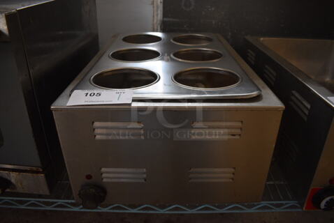 Stainless Steel Commercial Countertop Food Warmer w/ Adaptor Plate. 120 Volts, 1 Phase. 14.5x22.5x8.5. Tested and Does Not Power On