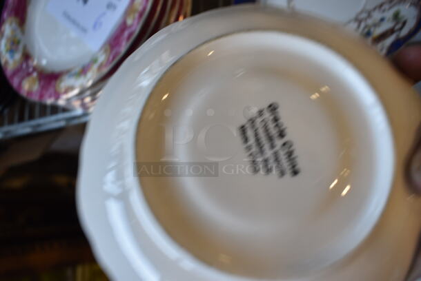 3 White Ceramic Saucers w/ Blue Pattern. 6x6x1. 3 Times Your Bid! - Image 2 of 3