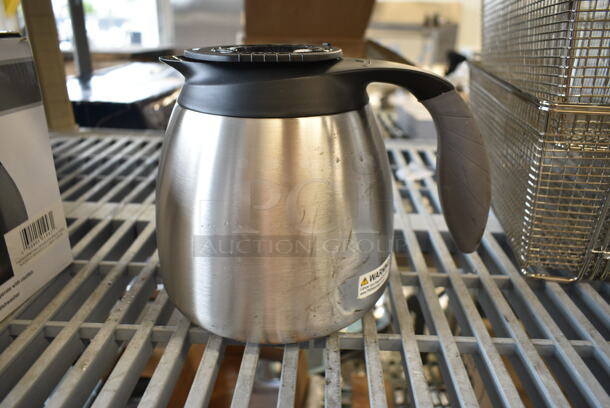 2 BRAND NEW SCRATCH AND DENT! Curtis TFT64F1H126 TFT64 FreshTrac 64 oz. Thermal Stainless Steel Coffee Decanter with Brew Through Lid. 2 Times Your Bid!  - Image 3 of 8