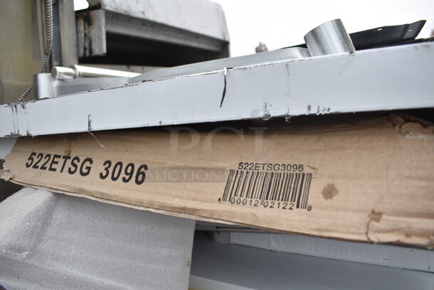 2 BRAND NEW SCRATCH AND DENT! Steelton 522ETSG3096 30" x 96" 18 Gauge 430 Stainless Steel Work Table with Undershelf. 2 Times Your Bid! - Image 3 of 4