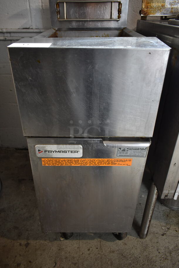 2019 Frymaster GF14SD Stainless Steel Commercial Floor Style Natural Gas Powered Deep Fat Fryer on Commercial Casters. 100,000 BTU.  - Image 4 of 6