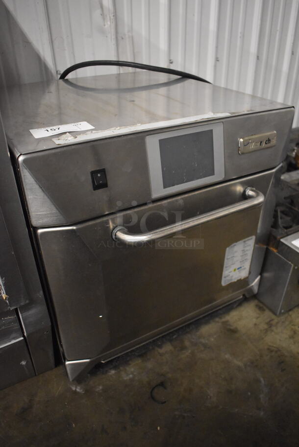 2014 Merrychef eikon e4s Stainless Steel Commercial Countertop Electric Powered Rapid Cook Oven. 208/240 Volts, 1 Phase. 23x25x23.5 - Image 3 of 5