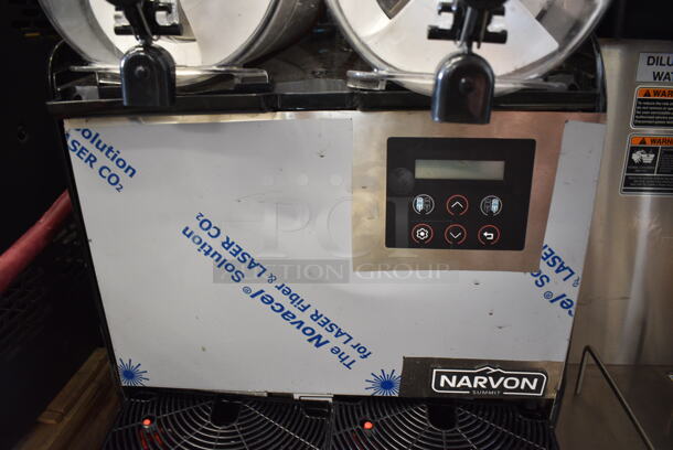 Narvon NSSM2 Stainless Steel Double 3 Gallon Pourover Granita / Slushy / Frozen Beverage Dispenser. 115 Volts, 1 Phase. Tested and Working! - Image 4 of 10