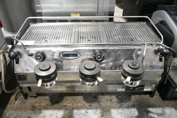 La Marzocco Strada 3MP Stainless Steel Commercial Countertop 3 Group Espresso Machine w/ 2 Portafilters and 2 Steam Wands. 220 Volts, 1 Phase. - Image 1 of 8
