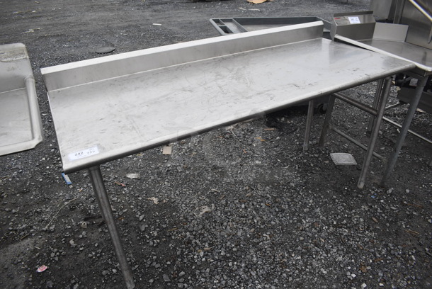 Stainless Steel Table w/ Back Splash. 72x30x42 - Image 2 of 4