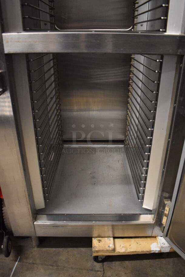 Traulsen AHT132WPUT-HHS Stainless Steel Commercial Two Half Size Door Reach In Pass Through Cooler. Missing 2 Legs. 115 Volts, 1 Phase. 30x35x83. Tested and Powers On But Does Not Get Cold - Image 6 of 8