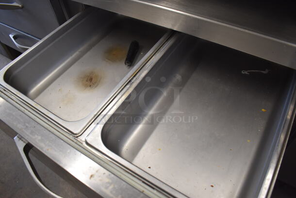 Beverage Air Stainless Steel Commercial 4 Drawer Chef Base on Commercial Casters. 115 Volts, 1 Phase. 84x32x26.5. Tested and Working! - Image 4 of 7