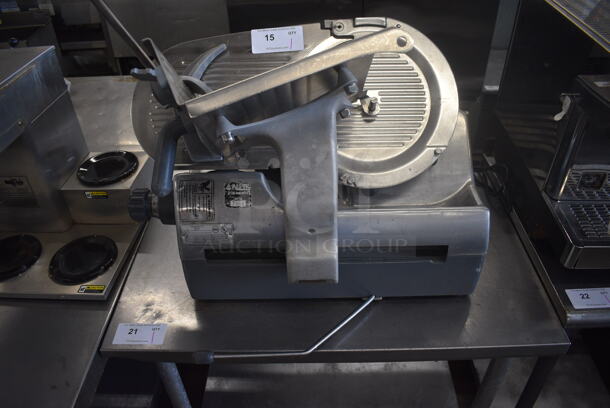 Hobart Model 2712 Stainless Steel Commercial Countertop Automatic Meat Slicer. 120 Volts, 1 Phase. 31x28x27. Tested and Working!
