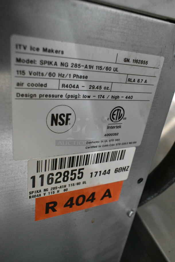 BRAND NEW SCRATCH AND DENT! ITV SPIKA NG 285-A1H Stainless Steel Commercial Undercounter Self Contained Ice Maker. 115 Volts, 1 Phase.  - Image 4 of 6