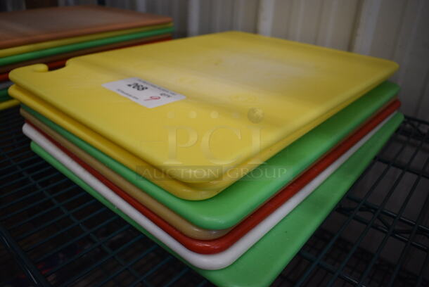 9 Cutting Boards; Tan, 3 Yellow, 2 Green, Red and White. 15x20x0.5. 9 Times Your Bid! - Image 2 of 3