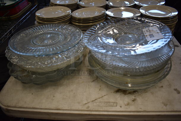 ALL ONE MONEY! Lot of Items on Tabletop Including Ceramic and Glass Plates - Image 4 of 11