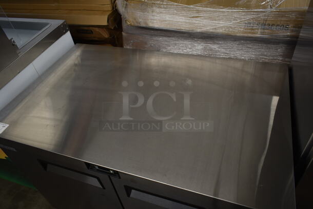 2017 Migali C-U48R-HC Stainless Steel Commercial 2 Door Undercounter Freezer on Commercial Casters. 115 Volts, 1 Phase. Tested and Working! - Image 2 of 6