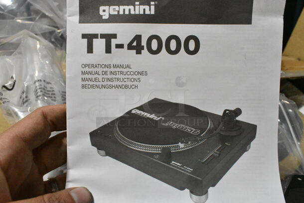 2 IN ORIGINAL BOX! Items Including LP-RLXTX-BLK Relaxatilt Foot Massager, Gemini TT-4000 Record Player. 2 Times Your Bid!  - Image 3 of 4