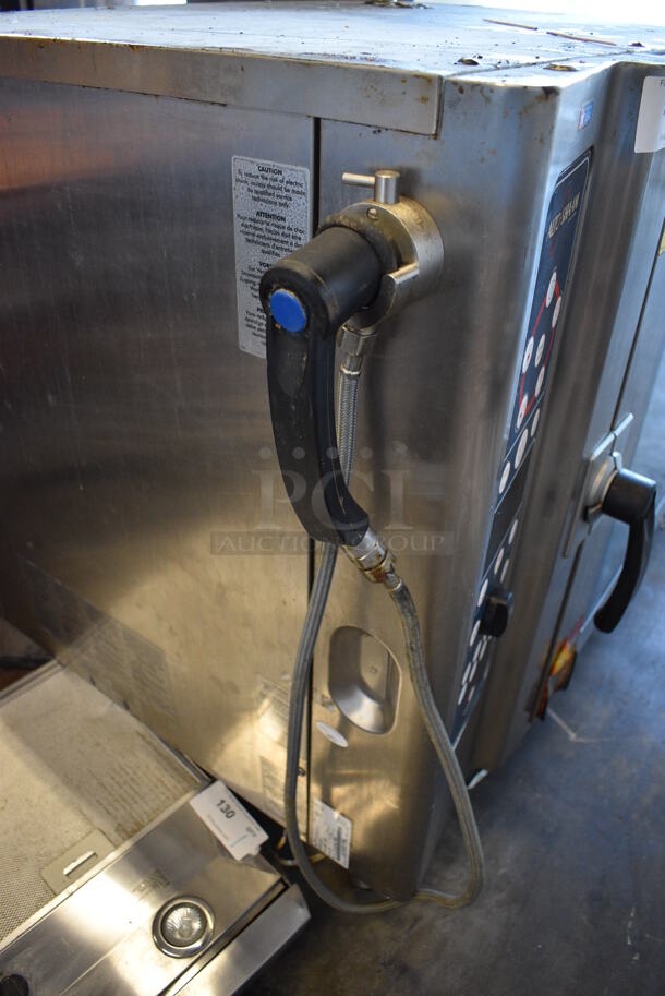 	2012 Alto Shaam Model 10.10 ES Stainless Steel Commercial Electric Powered Combitherm Convection Oven w/ View Through Door and Metal Oven Racks. 208-240 Volts, 3 Phase. 42x32x40 - Image 5 of 7