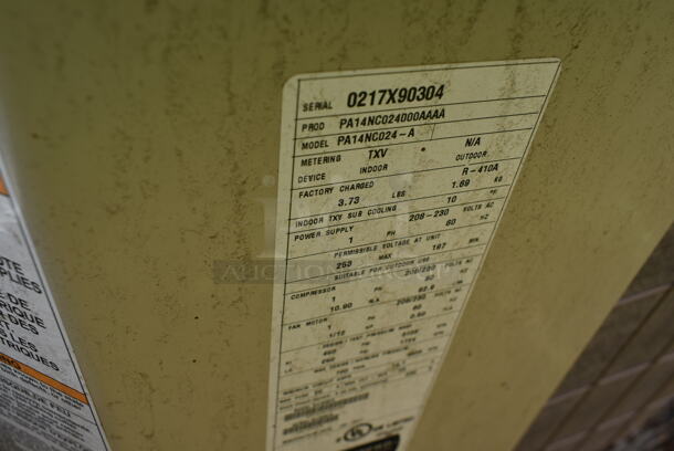 Page Mechanical Group PMG PA14NC024-A Metal Outdoor Air Conditioner Condenser. 208-230 Volts, 1 Phase.  - Image 3 of 3