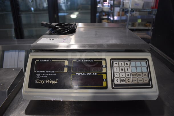 PC-100 Countertop Food Portioning Scale. 14x15x7. Tested and Working! - Image 1 of 5