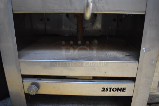 2Stone Stainless Steel Commercial Countertop Propane Gas Powered Rotating Pizza Oven. Comes w/ Cover. 19.5x25x31.5 - Image 6 of 7