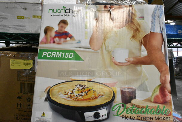 3 IN ORIGINAL BOX! Items Including Pyle PLMRS5W 5.25" Marine Speaker Pair, NutriChef PCRM15D Crepe Maker, Canon PIXMA TS702a Printer. 3 Times Your Bid!  - Image 3 of 5