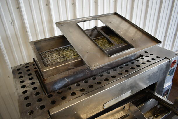 Duke Stainless Steel Commercial Natural Gas Powered Charbroiled Burger Grill on Commercial Casters. - Image 5 of 8