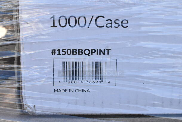 30 BRAND NEW Boxes Including 150BBQPINT Choice Pint Size Insulated Foil BBQ Bag - 1000/Case, 50012DWPLAKP EcoChoice 12 oz. Smooth Double Wall Kraft Compostable Paper Hot Cup - 500/Case, Dart C57PST1 ClearSeal Hinged Lid Plastic Container 6" x 5 13/16" x 3" - 500/Case, 128HDLDBULK Choice Heavy Duty Microwavable Translucent Plastic Deli Container Lid - 480/Case, 128HD8COMBO Choice Heavy Duty 8 oz. Microwavable Translucent Plastic Deli Container and Lid Combo Pack - 240/Case, 128HDLDBULK Choice Heavy Duty Microwavable Translucent Plastic Deli Container, 50020W Choice 20 oz. White Poly Paper Hot Cup - 600/Case, 347RSG2 Choice 2 oz. Clear Plastic Shot Glass - 2500/Case, Dart 205HT1 White Foam Take Out Container with Perforated Hinged Lid 9" x 6" x 3" - 200/Case, 760SOUP12WPA Choice 12 oz. White Double Poly-Coated Paper Food Cup with Vented Paper Lid - 250/Case, 500TW7 Choice 7 oz. Translucent Thin Wall Plastic Cold Cup - 2500/Case, 795PTOBK3 Choice 7 3/4" x 5 1/2" x 2 1/2" Black Microwavable Folded Paper #3 Take-Out Container - 200/Case, Solo DLR626 Clear Plastic Dome Lid with 1" Hole for 12-20 oz cups - 1000/Case, 500CC20 Choice Clear PET Customizable Plastic Cold Cup - 20 oz. - 600/Case. 30 Times Your Bid!  - Image 4 of 12