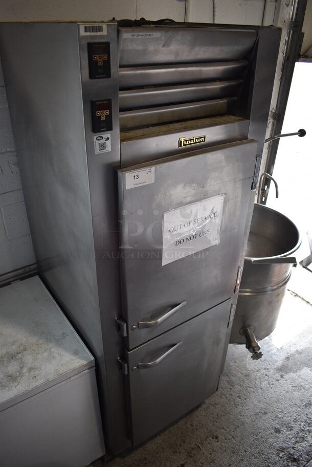 Traulsen AOT132WUT-HHS Stainless Steel Commercial 2 Half Size Door Reach In Cooler Freezer Combo Unit. 115 Volts, 1 Phase. Tested and Powers On But Does Not Get Cold - Image 2 of 7
