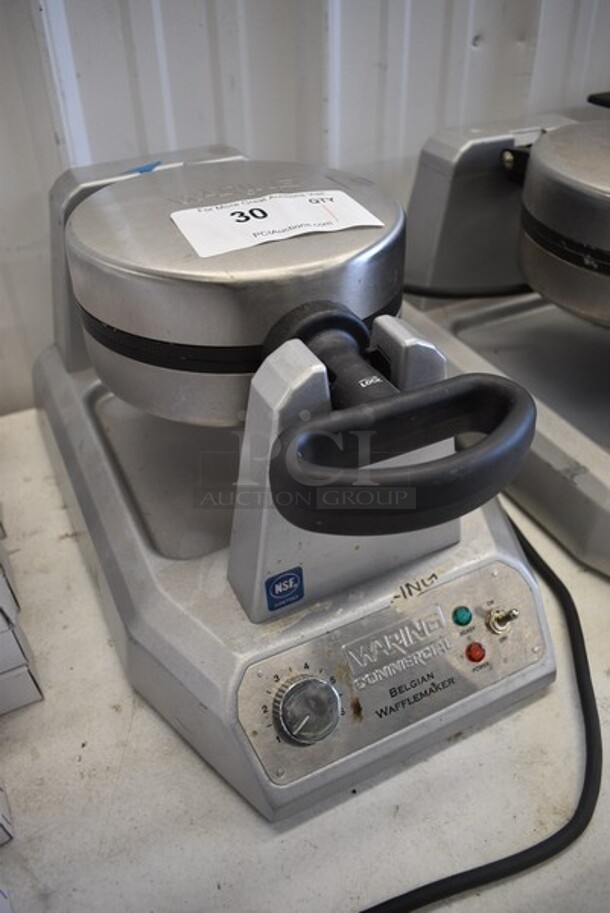 Waring Model WW180 Stainless Steel Commercial Countertop Belgian Waffle Maker. 120 Volts, 1 Phase. 10x17.5x9.5. Tested and Working! - Image 3 of 6