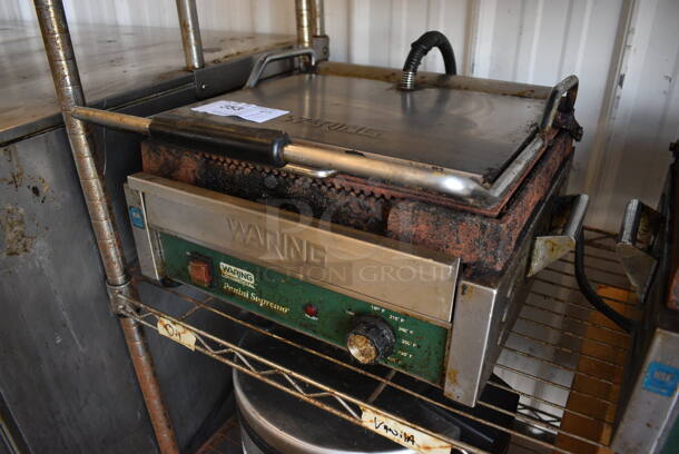 Waring Stainless Steel Commercial Countertop Panini Press. 20x18x10. Tested and Working! - Image 2 of 5