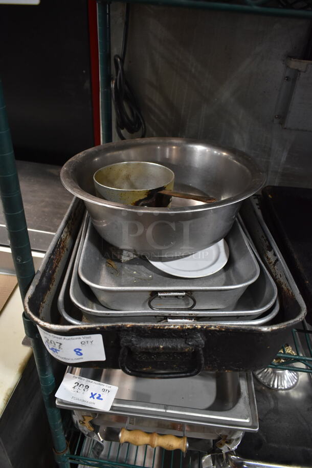 ALL ONE MONEY! Lot of Various Metal Items Including Metal Baking Pans - Image 3 of 4