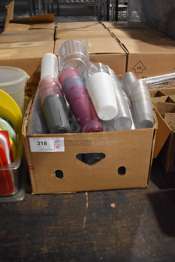 ALL ONE MONEY! Lot of Various Items Including Poly Beverage Tumblers and Poly Pitcher. Includes 3.5x3.5x6 - Image 1 of 4