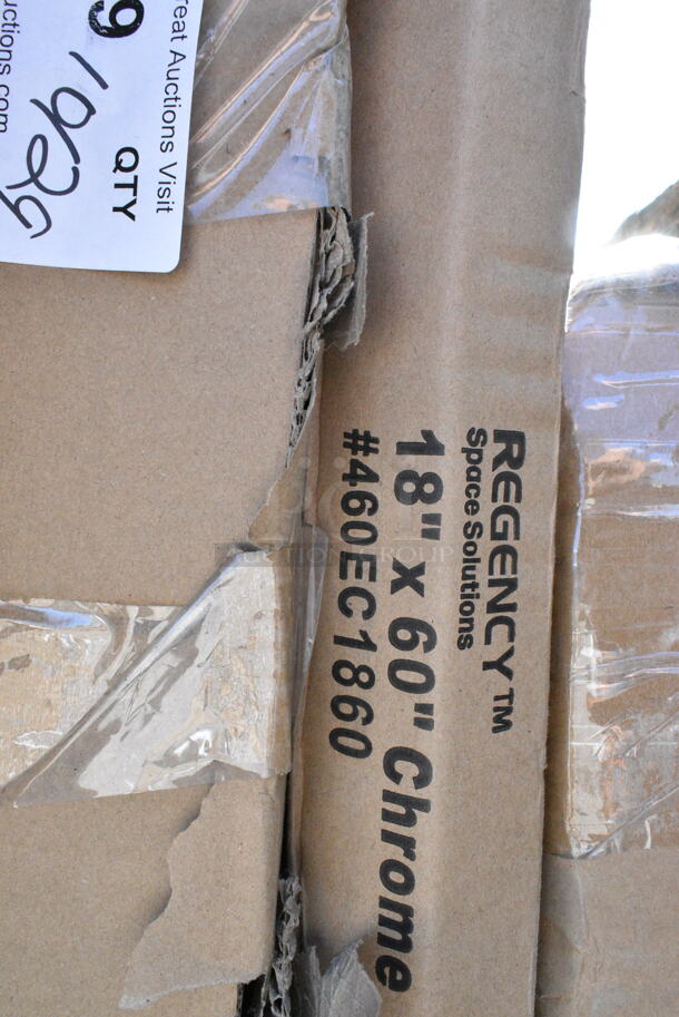 3 BRAND NEW SCRATCH AND DENT! Items Including 460EC1836 Regency 18" x 36" NSF Chrome Wire Shelf, 460EC1860 Regency 18" x 60" NSF Chrome Wire Shelf, 460SW2436 Regency Spec Line 24" x 36" NSF Stainless Steel Wire Shelf. 3 Times Your Bid! May Be Missing Pieces.  - Image 4 of 5