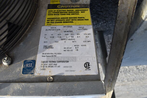 Cancoil ALP07201CER Metal Commercial Condensing Fan for Walk In Box. 115 Volts, 1 Phase. 41x14x15 - Image 4 of 4