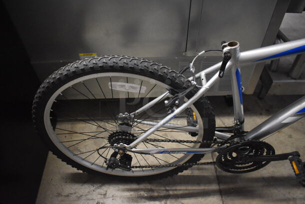 Huffy Highland Gray and Blue Bicycle. Missing Seat. 24x67x42 - Image 2 of 7