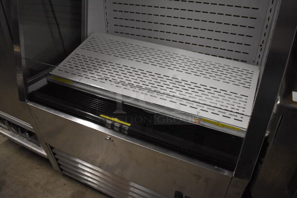 Stainless Steel Commercial Floor Style Open Grab N Go Merchandiser. 36x30x58. Tested and Powers On But Does Not Get Cold - Image 5 of 5