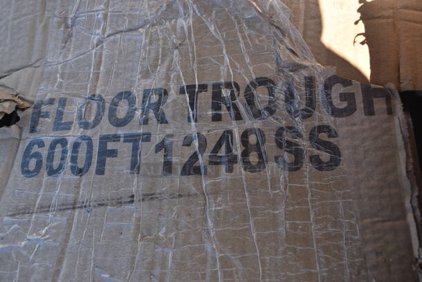 BRAND NEW SCRATCH AND DENT! Regency 600FT1248SS 12" x 48" 14-Gauge Stainless Steel Floor Trough with Grate - Image 2 of 2