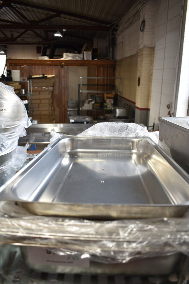 4 BRAND NEW! Items Including Drop In Bins and Chafing Dish Lid. 4 Times Your Bid! - Image 1 of 2