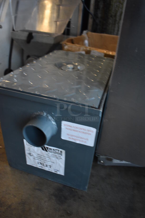 BRAND NEW SCRATCH AND DENT! Watts Model WD-4 Metal Commercial Grease Trap. 10x18x11 - Image 4 of 6