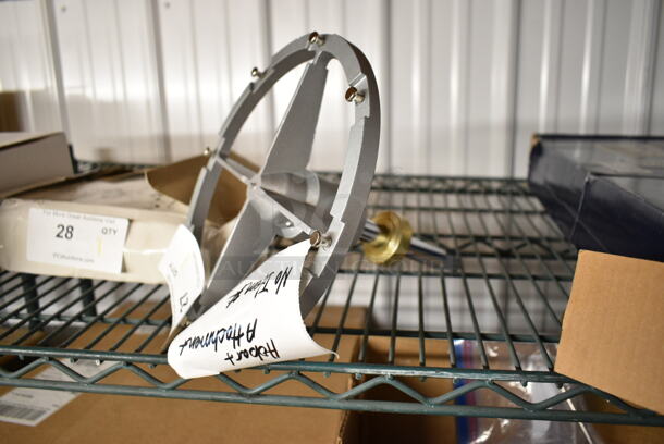 BRAND NEW SCRATCH AND DENT! Metal Blade Frame for Pelican Head for Hobart Mixer.  - Image 2 of 5