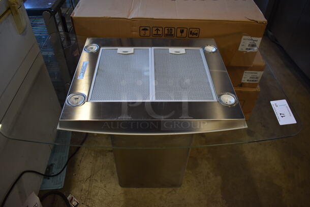 BRAND NEW SCRATCH AND DENT! Hafele Stainless Steel Island Range Hood. 120 Volts, 1 Phase. 23.5x35.5x25 - Image 6 of 9